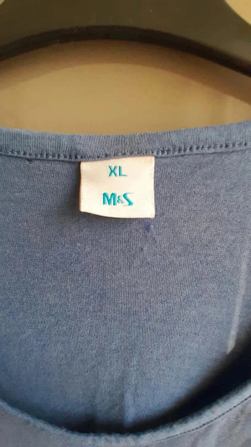 Camiseta azul, tamanho XL, MarcaM&S Mode – photo 3